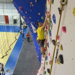 le mur de grimpe vue d'en haut !